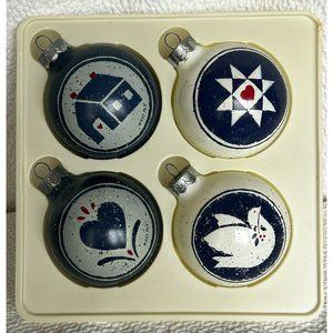 1985 Vtg Hallmark Christmas Keepsake Ornaments Set Of 4 Signed Mary Emmerling